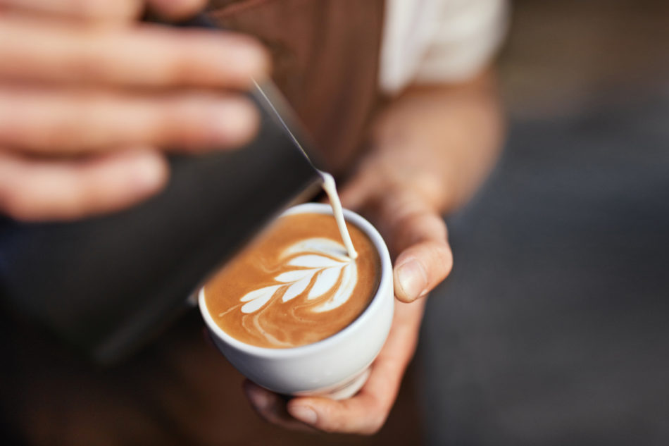 Coffee Art In Cup.